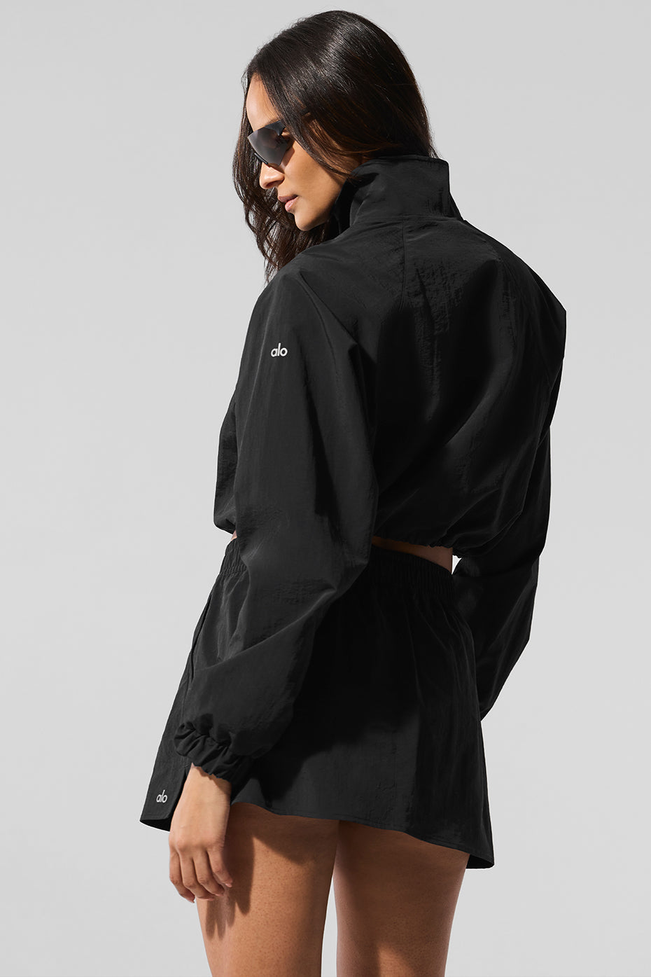Pull court 1/4 zippé Alumni - Noir