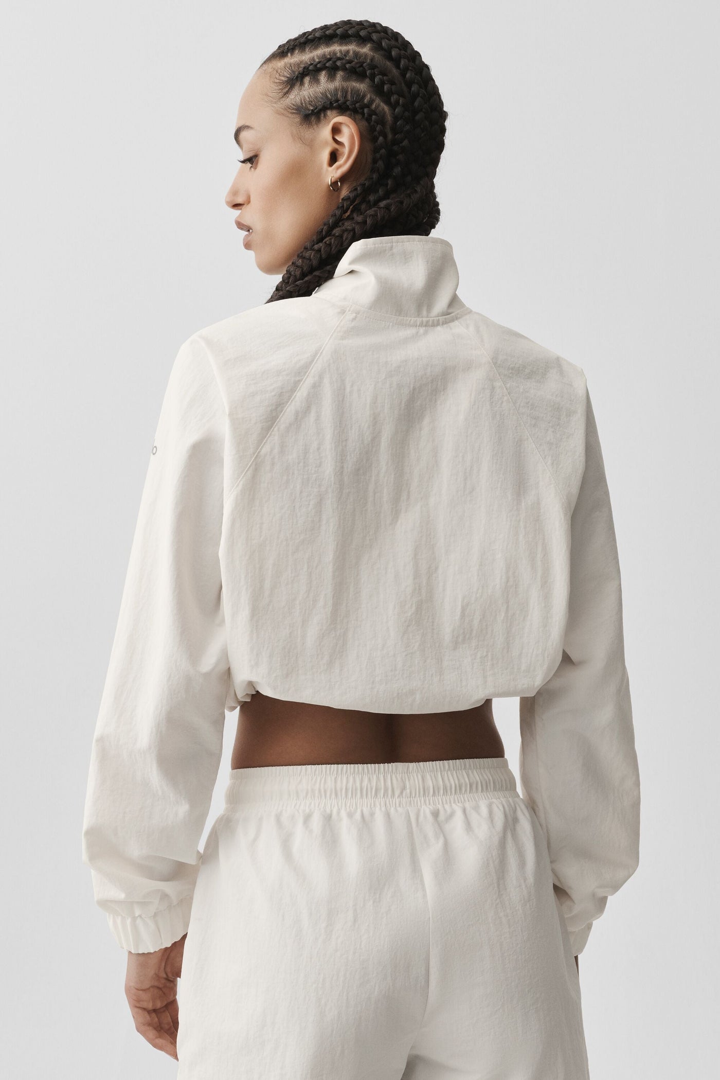 Pull court 1/4 zippé Alumni - Ivory