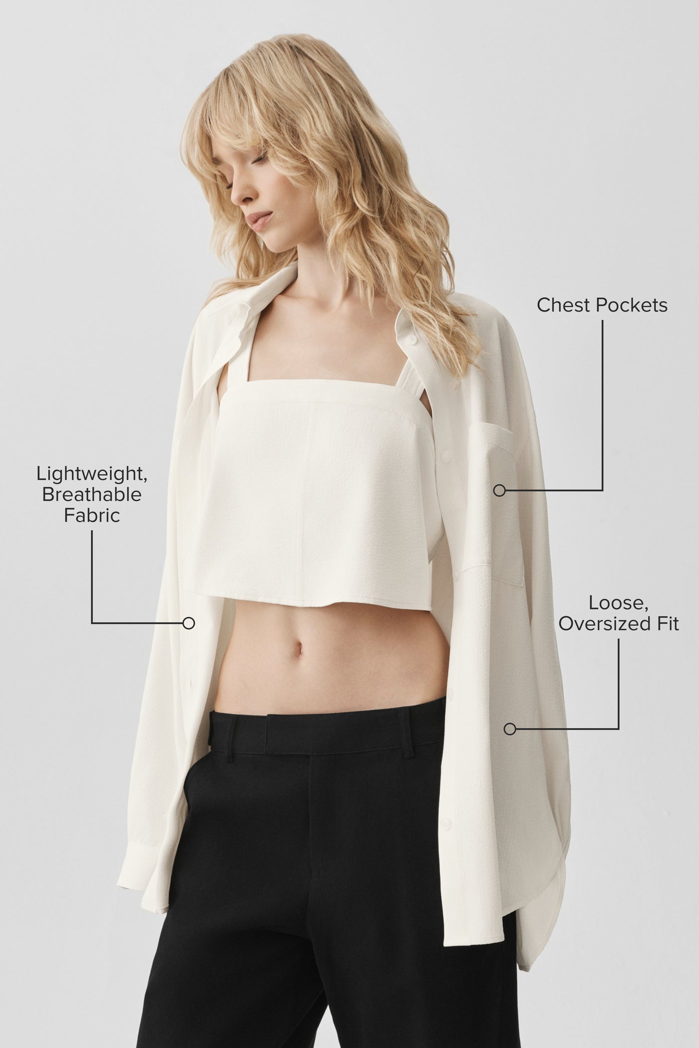 Chemise Manches Longues Dreamscape - Ivory