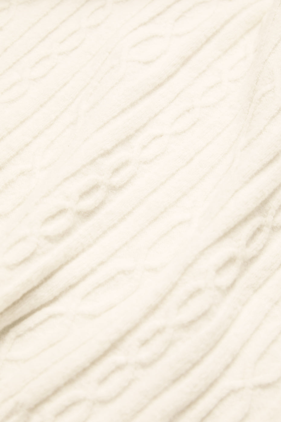 Sweat À Capuche En Maille Torsadée Winter Bliss - Ivory