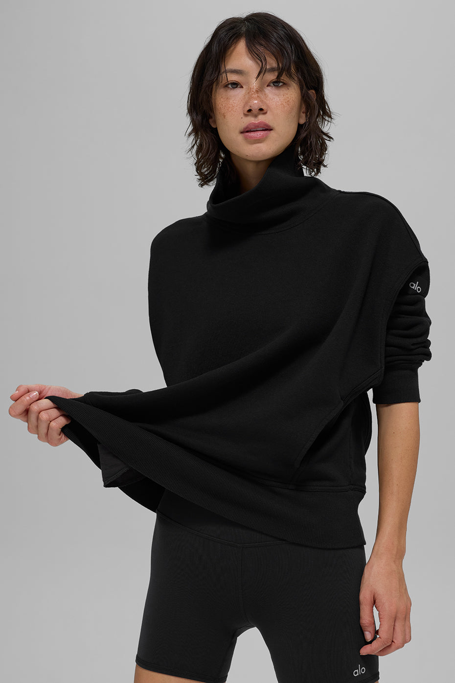 Pull Col Montant Hazy - Noir