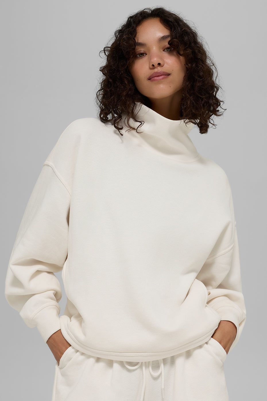 Pull Col Montant Hazy - Ivory