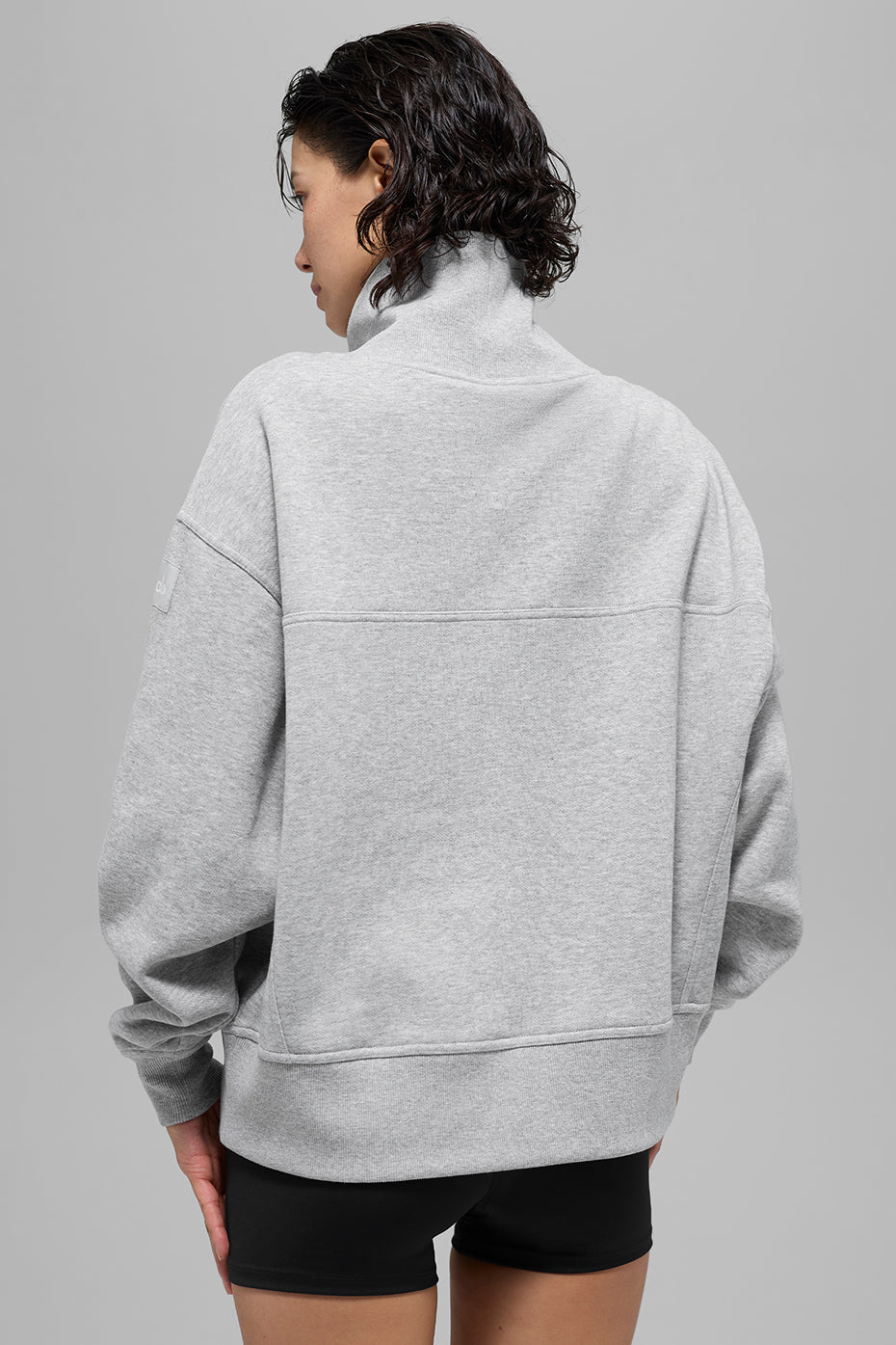 Pull Col Montant Hazy - Athletic Heather Grey