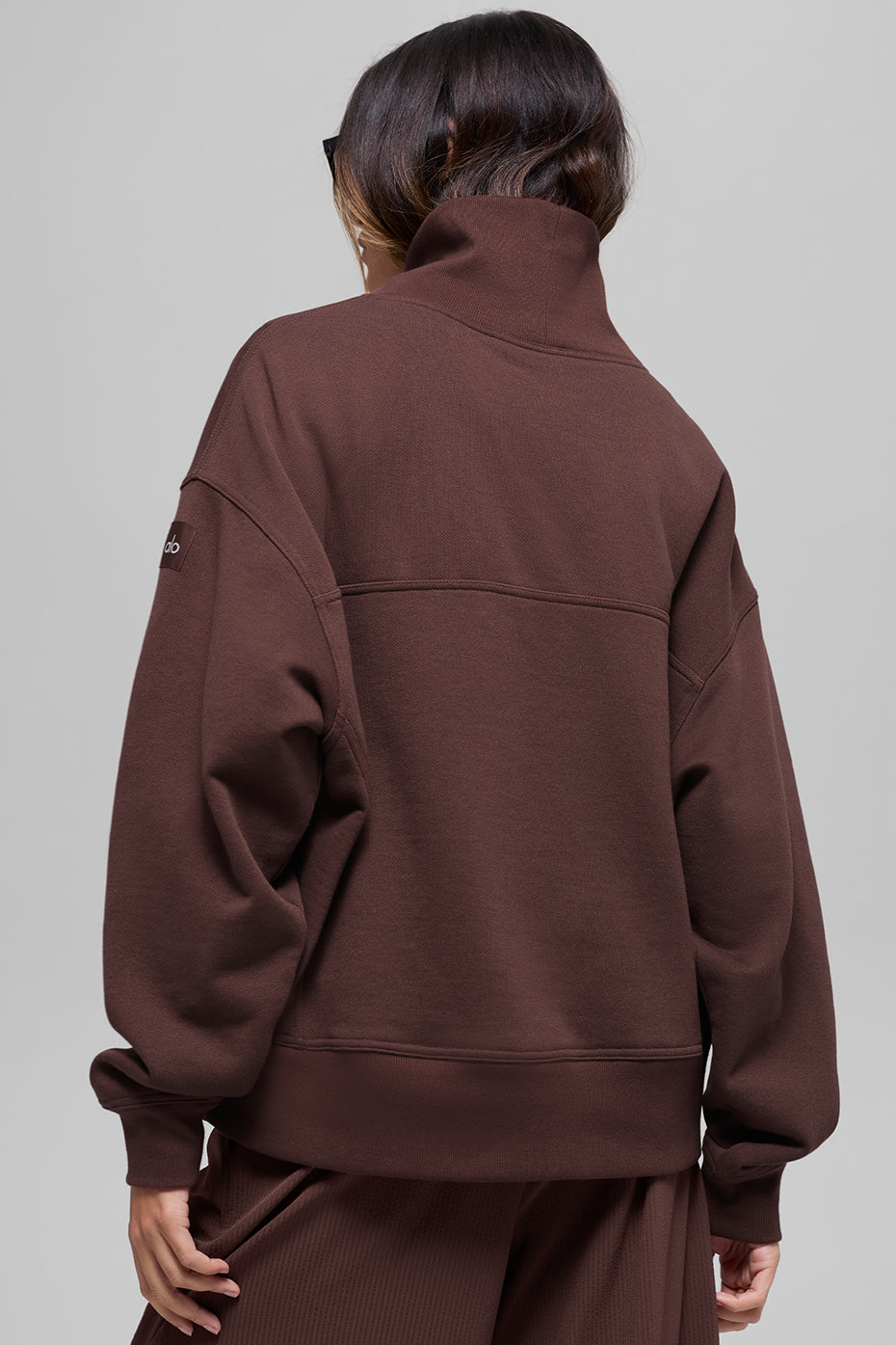 Pull Col Montant Hazy - Brownstone