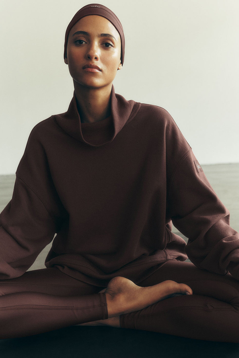 Pull Col Montant Hazy - Brownstone