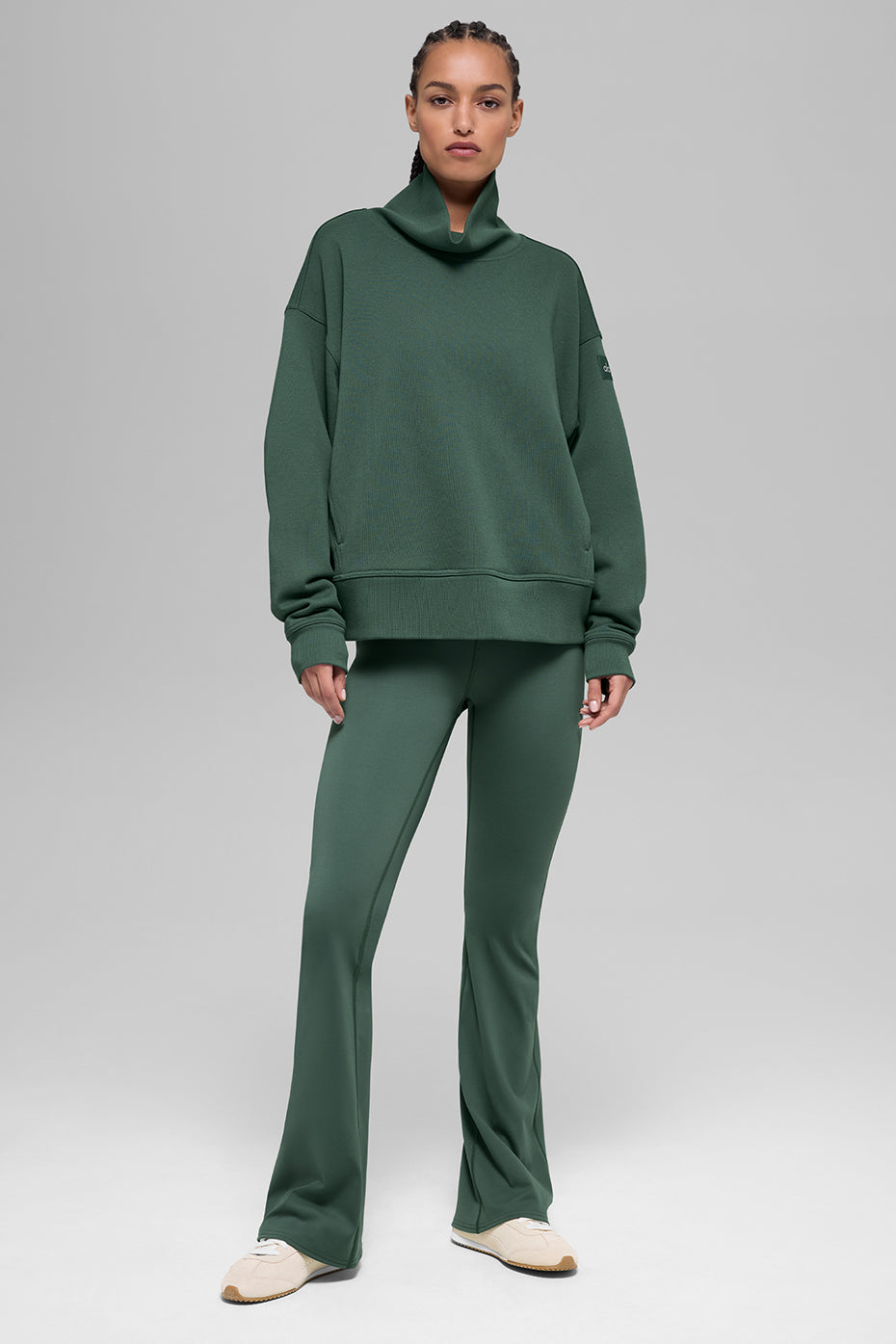 Pull Col Montant Hazy - Clover Green