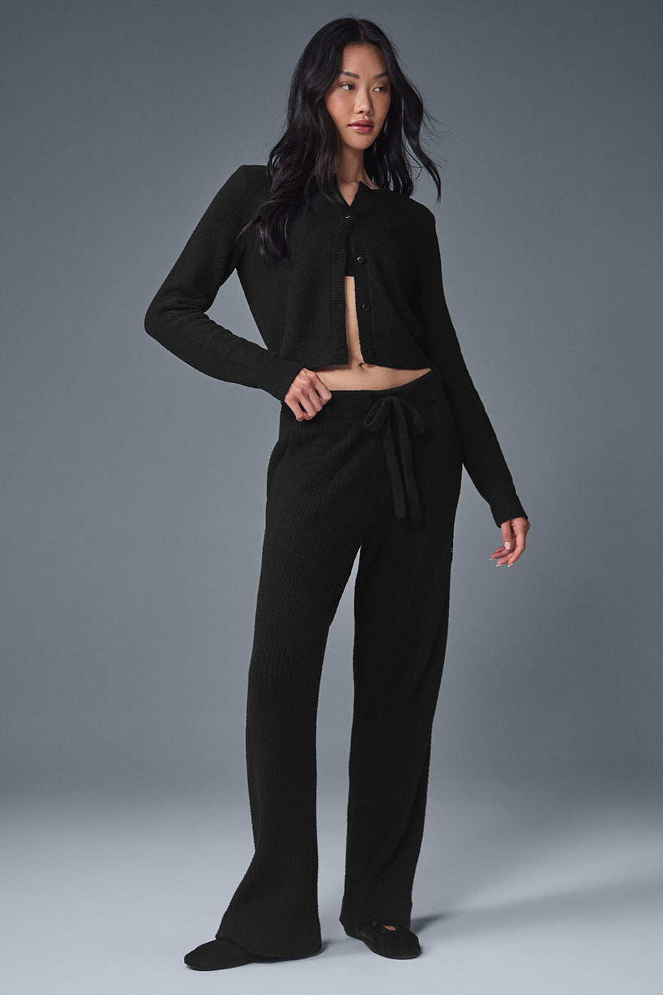 Cardigan Court Snuggle Up Sweater - Noir