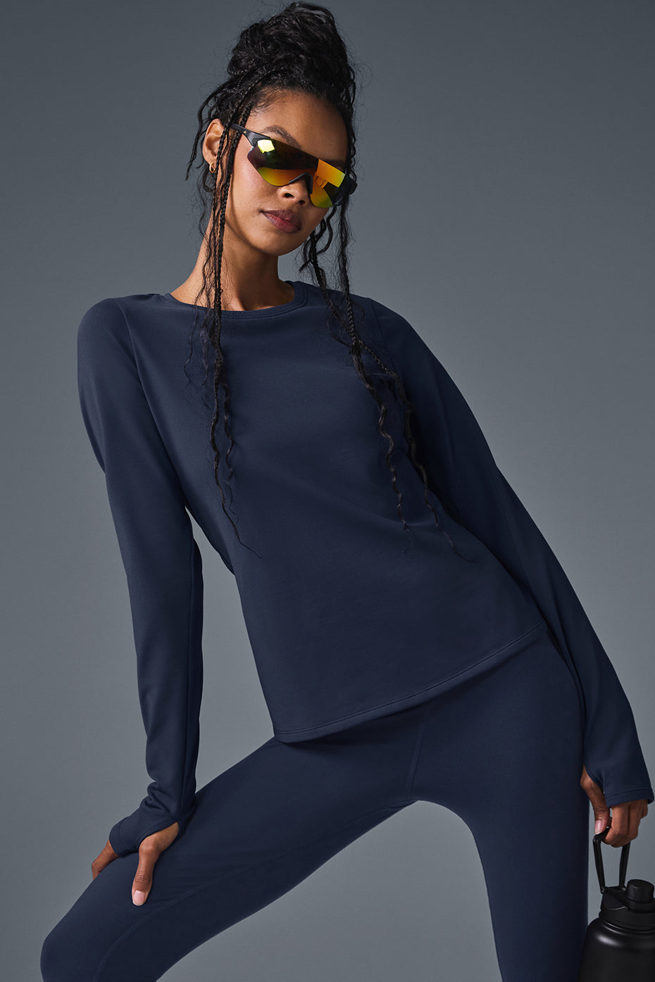 Haut Manches Longues Airbrush Winter Warm Nocturne - Navy