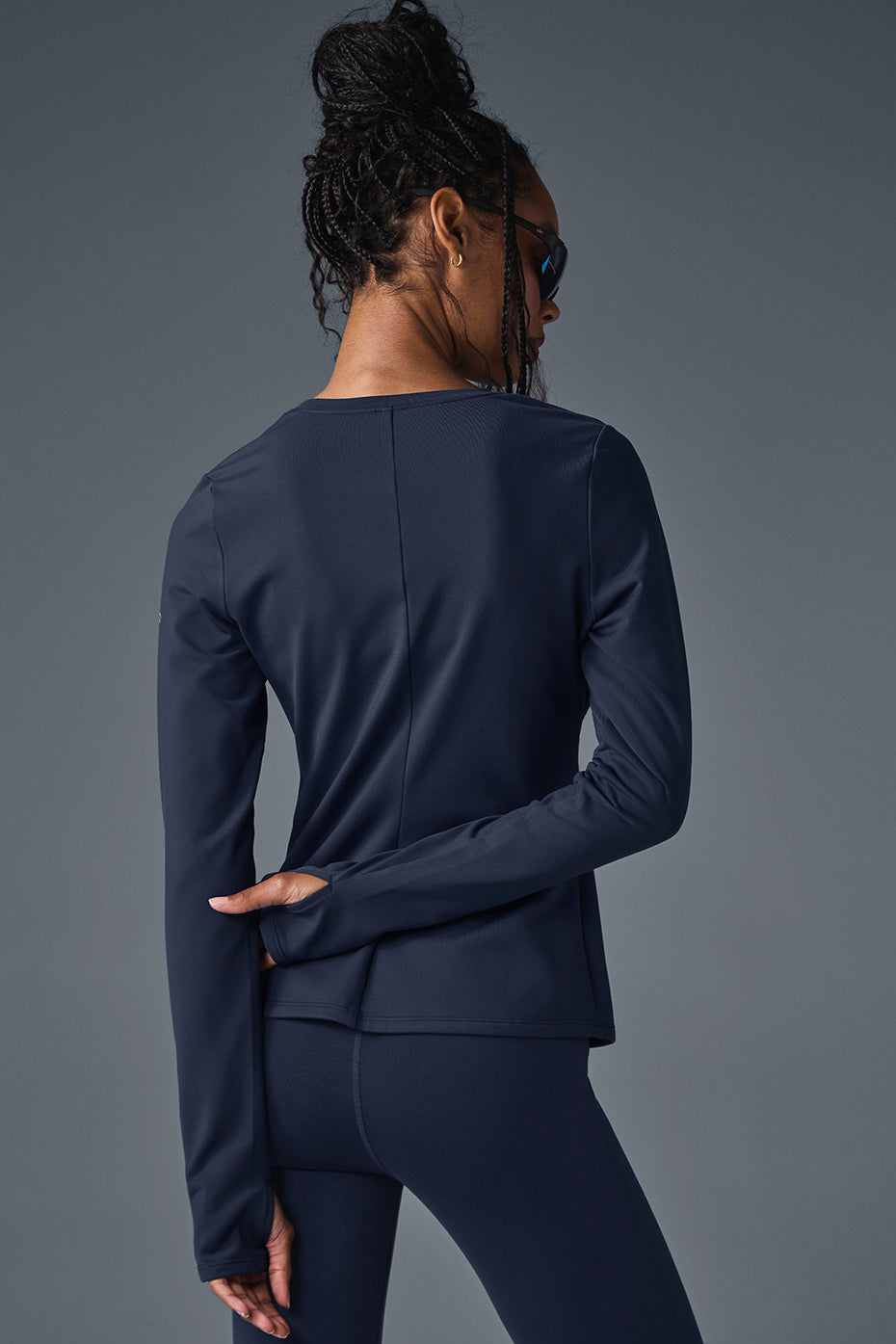 Haut Manches Longues Airbrush Winter Warm Nocturne - Navy