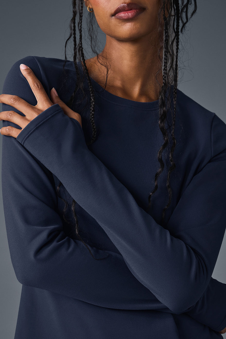 Haut Manches Longues Airbrush Winter Warm Nocturne - Navy