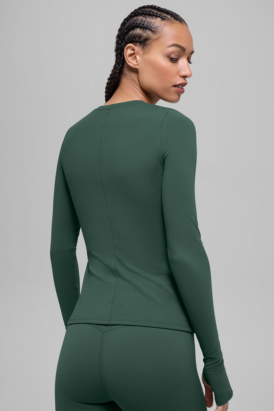 Haut Manches Longues Airbrush Winter Warm Nocturne - Clover Green