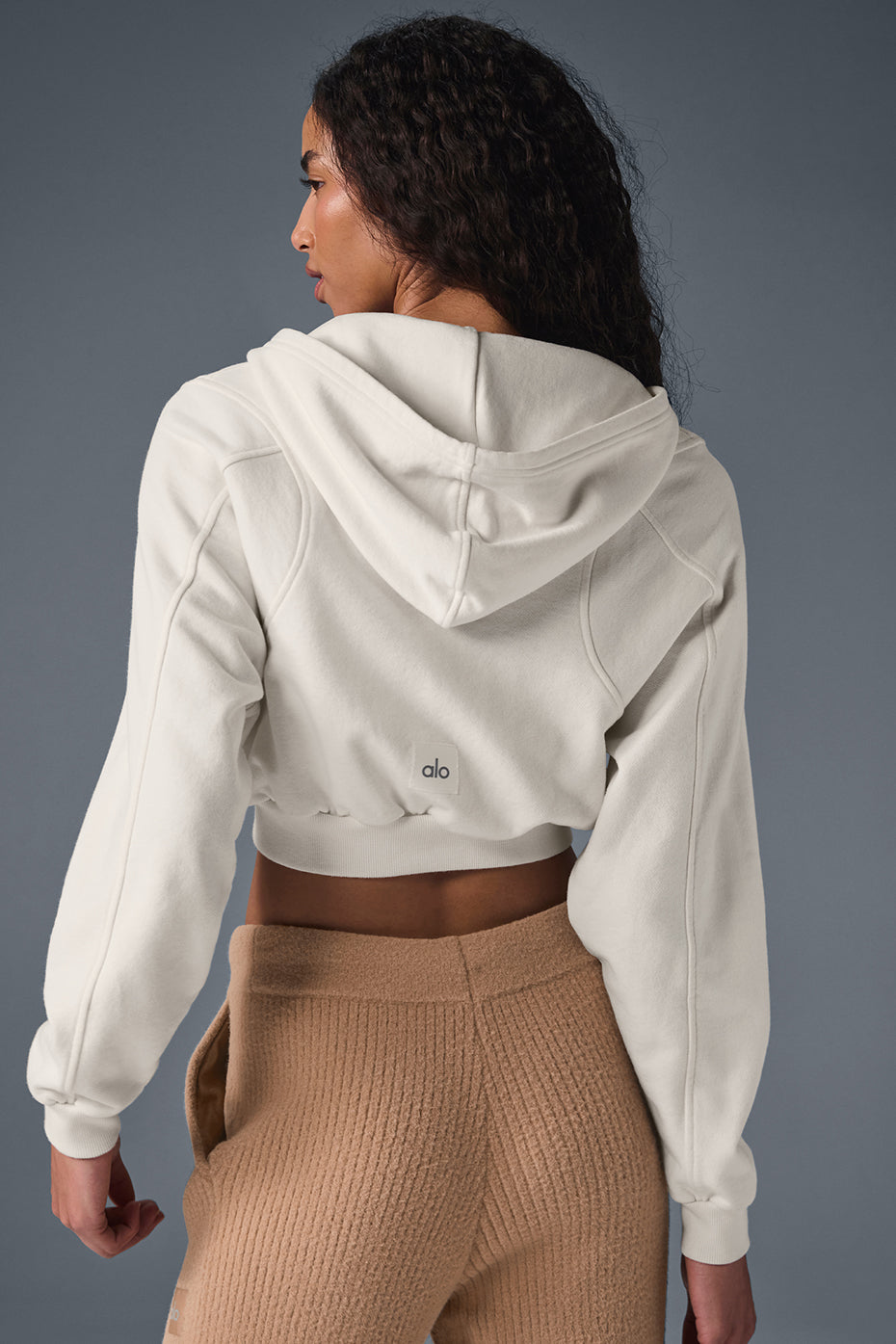 Sweat À Capuche Zippé Sweet Escape - Ivory
