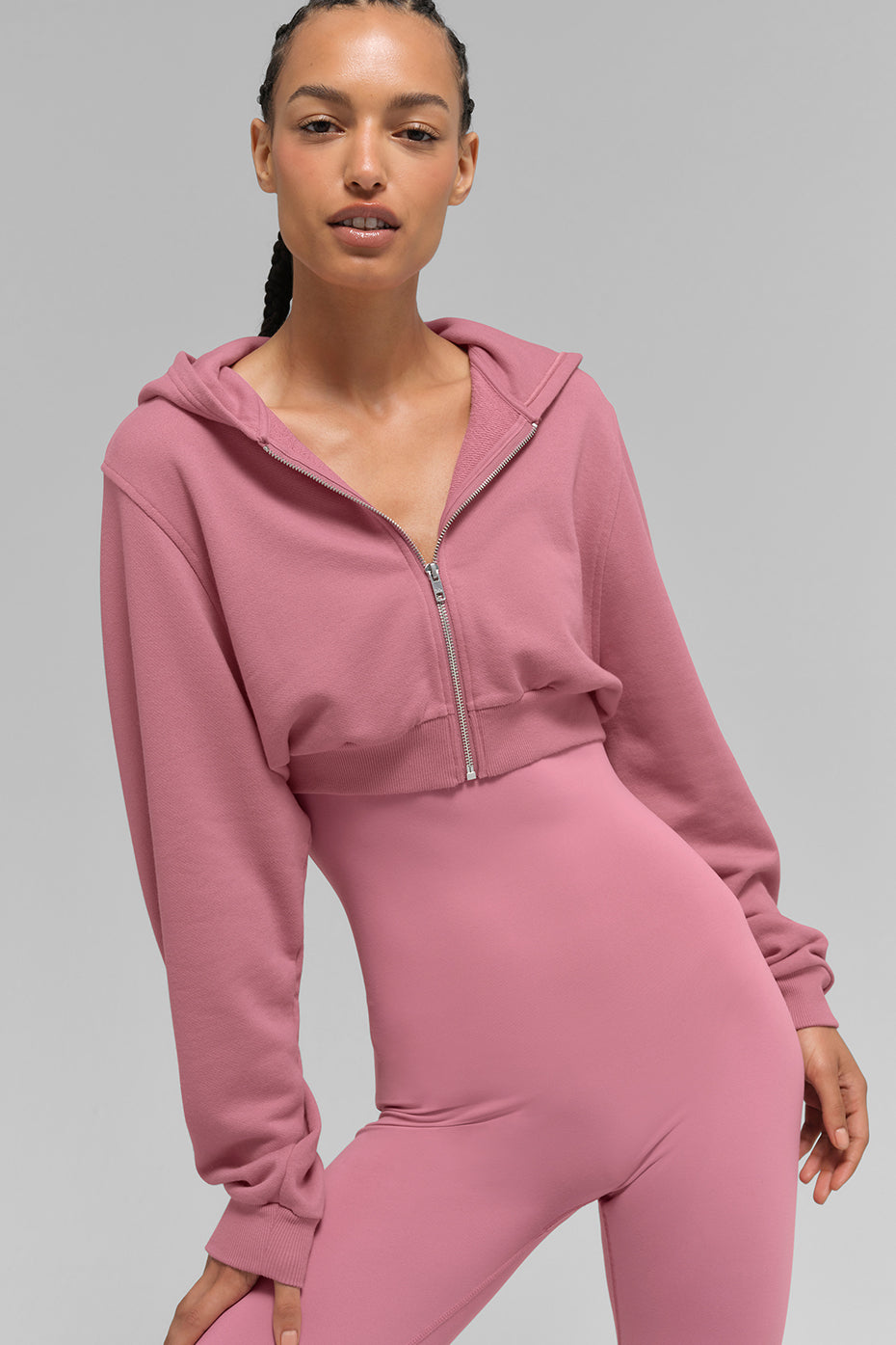 Sweat À Capuche Zippé Sweet Escape - Pink Wild Rose