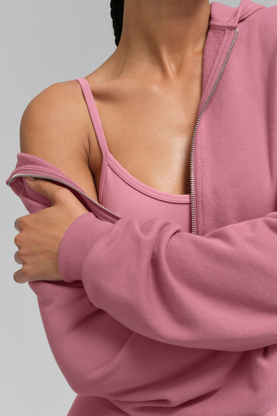 Sweat À Capuche Zippé Sweet Escape - Pink Wild Rose