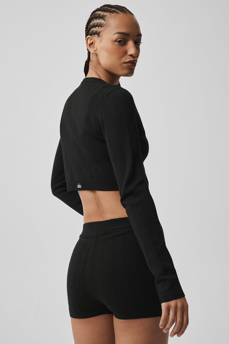 Cardigan Sweat Pointelle Be Mine - Noir