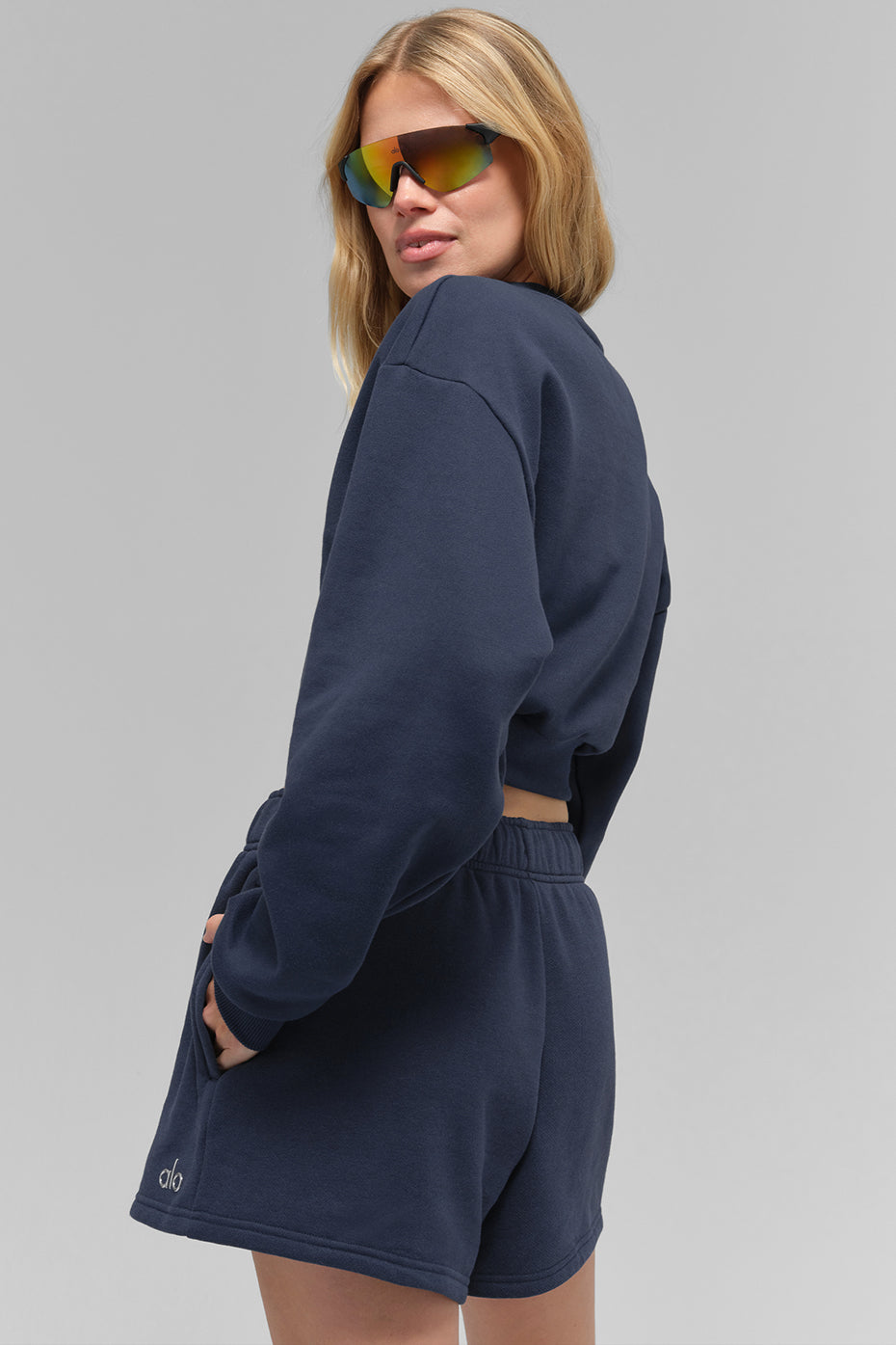 Pull Court Col Ras-Du-Cou Accolade - Navy