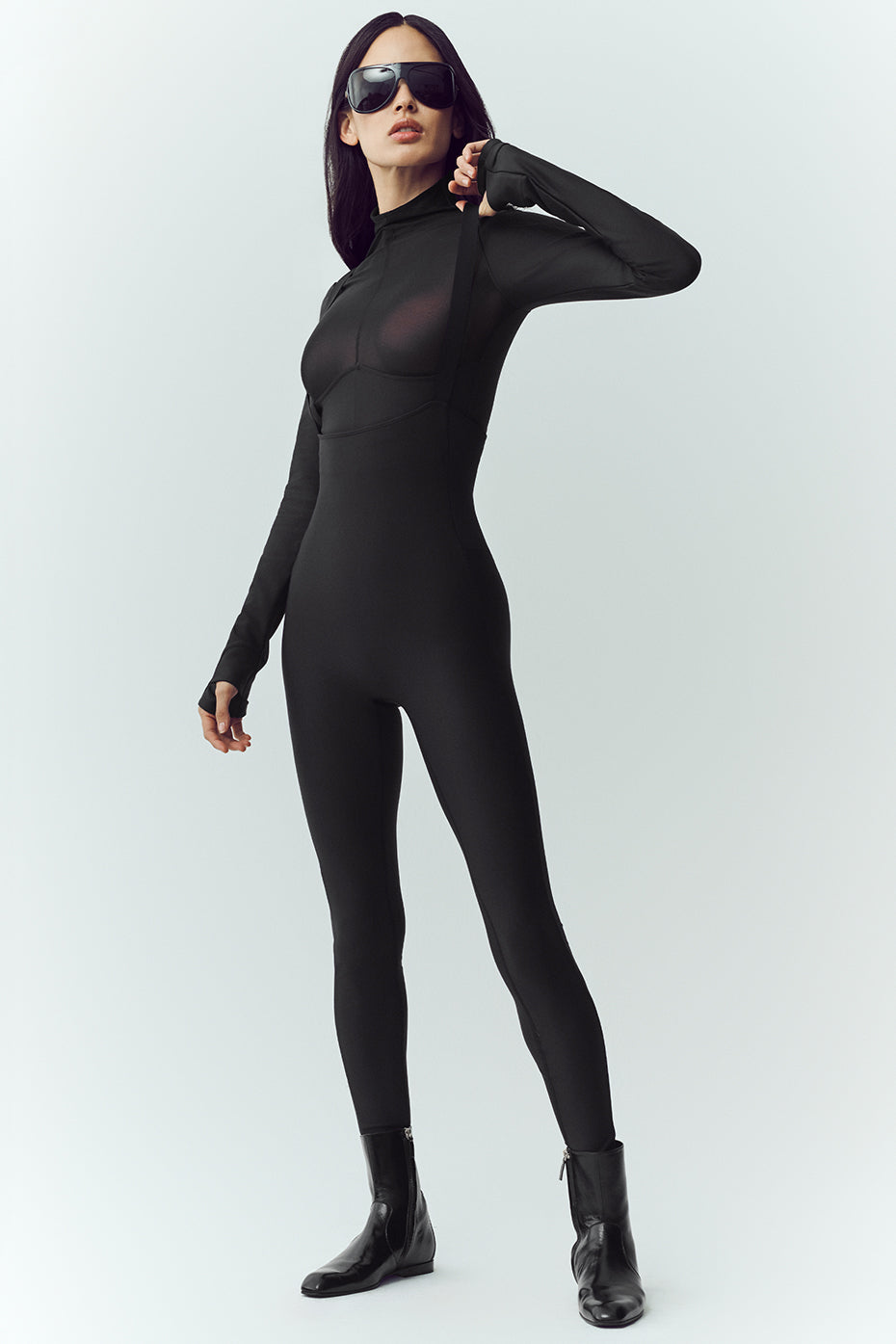 Haut Manches Longues En Maille Filet Airlift Winter Warm Ski Time - Noir