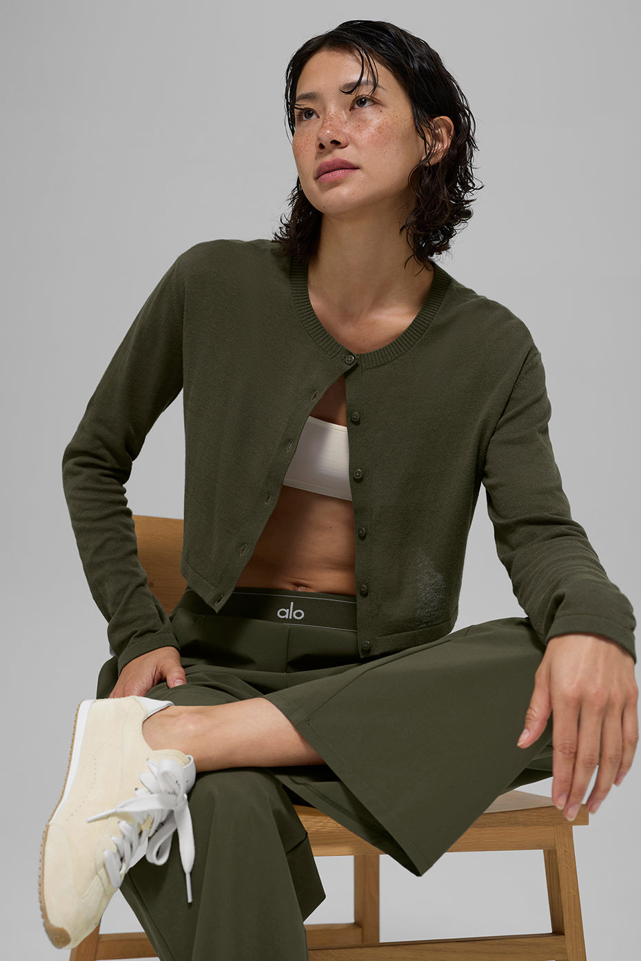 Cardigan Supernatural Sweater - Green Olive