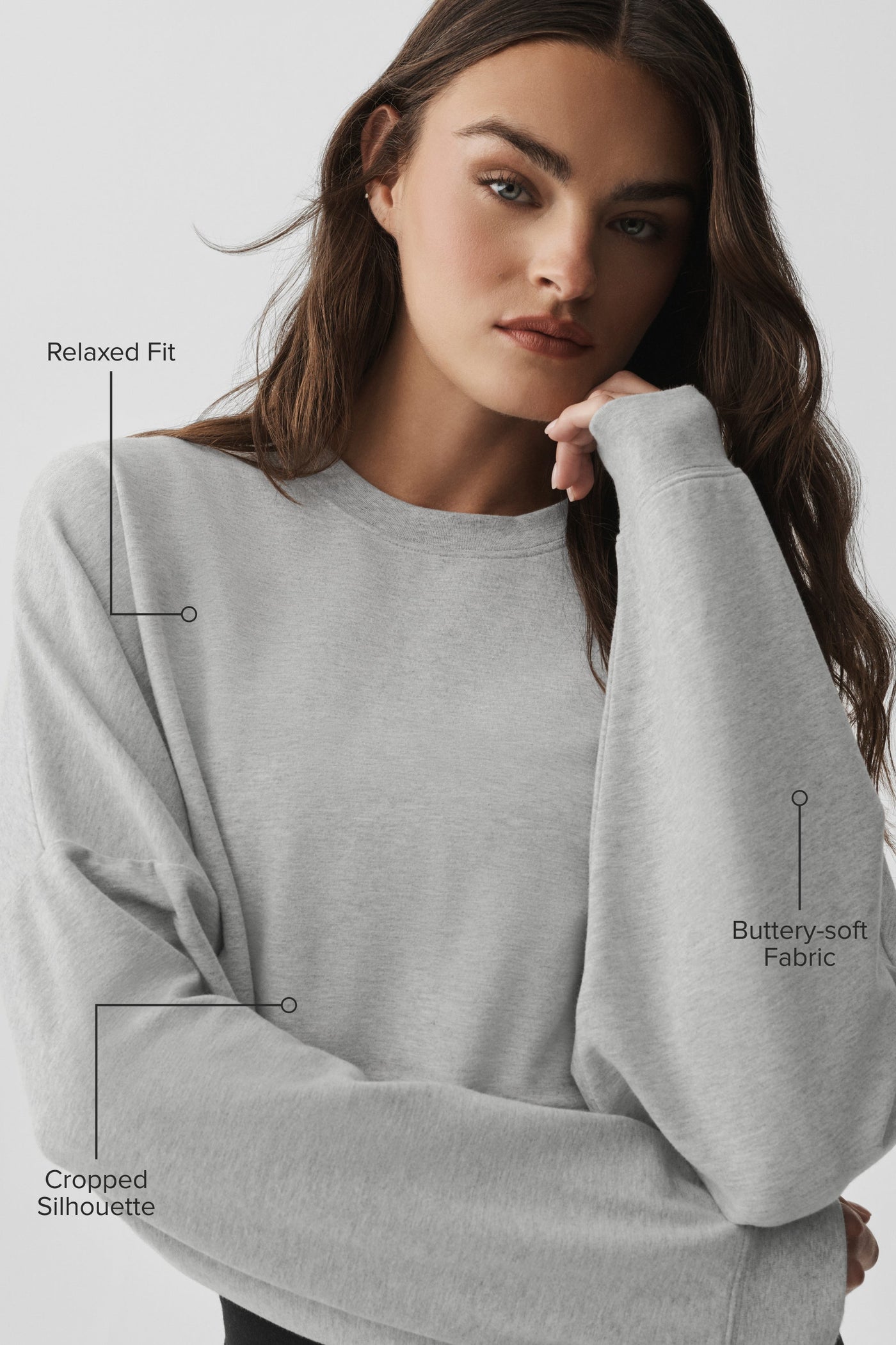 Pull Court Col Ras-Du-Cou Sway - Athletic Heather Grey