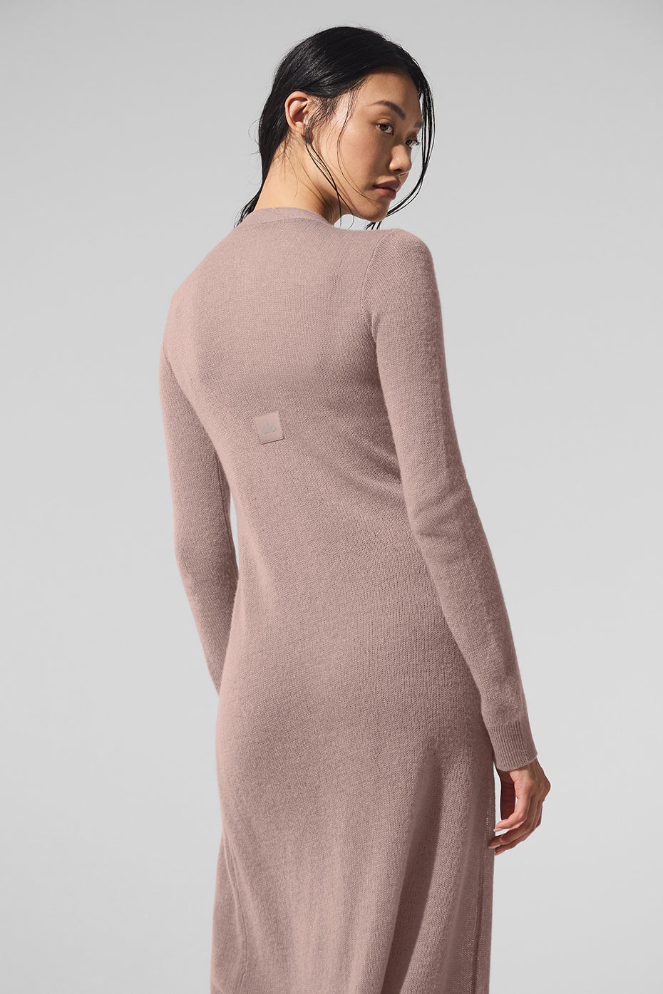 Cardigan Long En Cachemire Sheer - Taupe