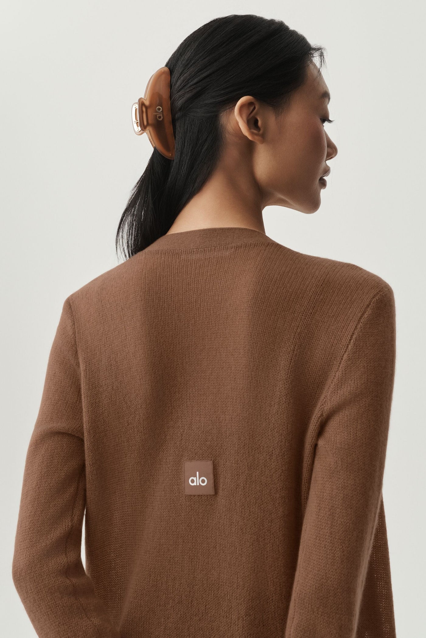 Cardigan Long En Cachemire Sheer - Sun Kissed Brown