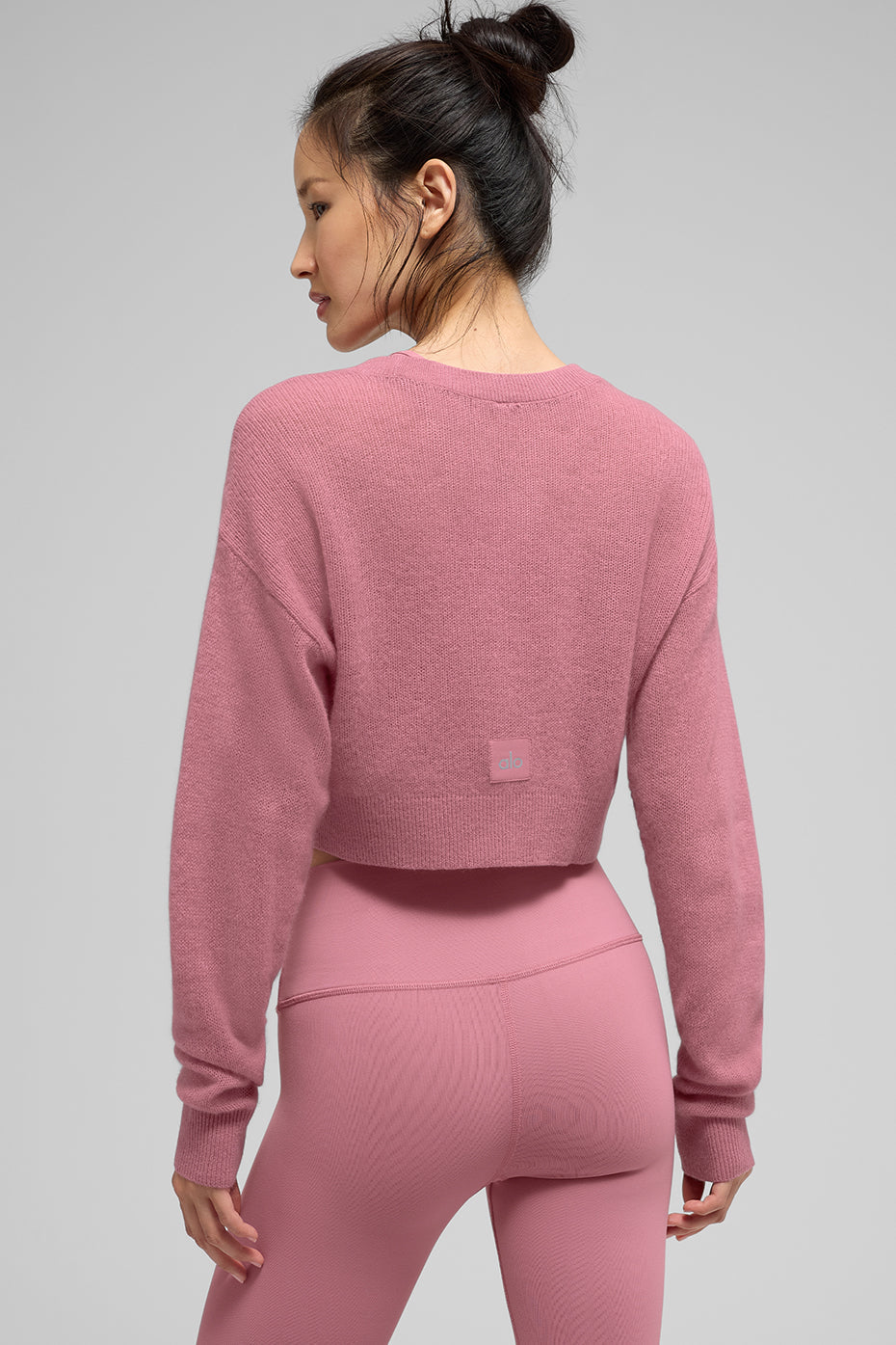 Cardigan Court En Cachemire Sheer - Pink Wild Rose