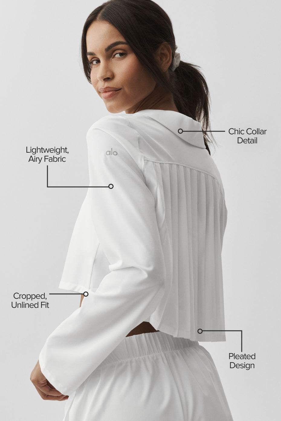Chemise Courte À Manches Longues Unmatched - Blanc