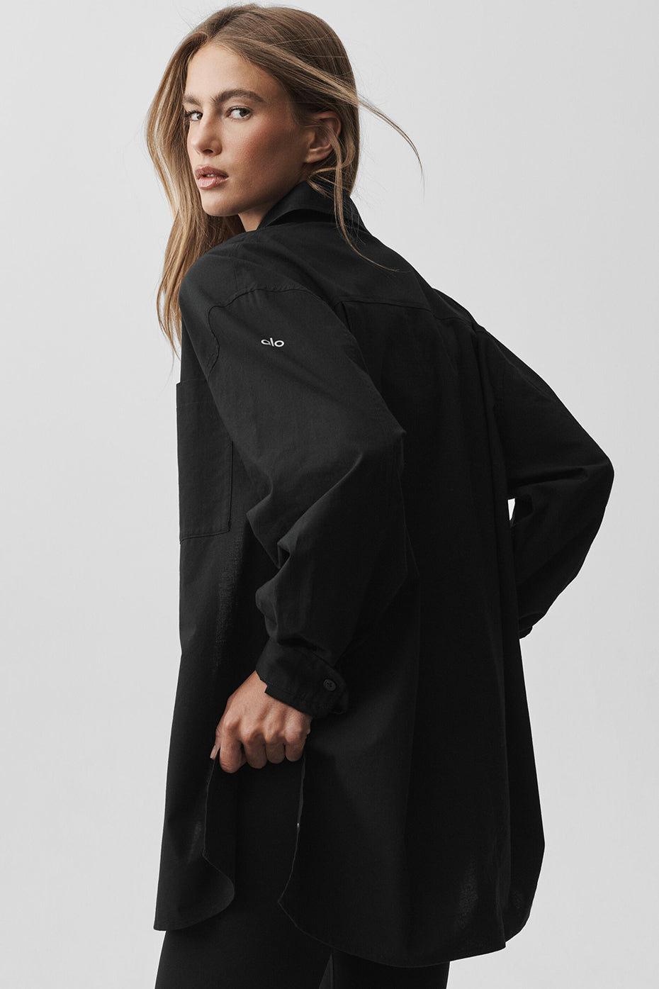 Chemise Manches Longues En Coton Real Deal - Noir