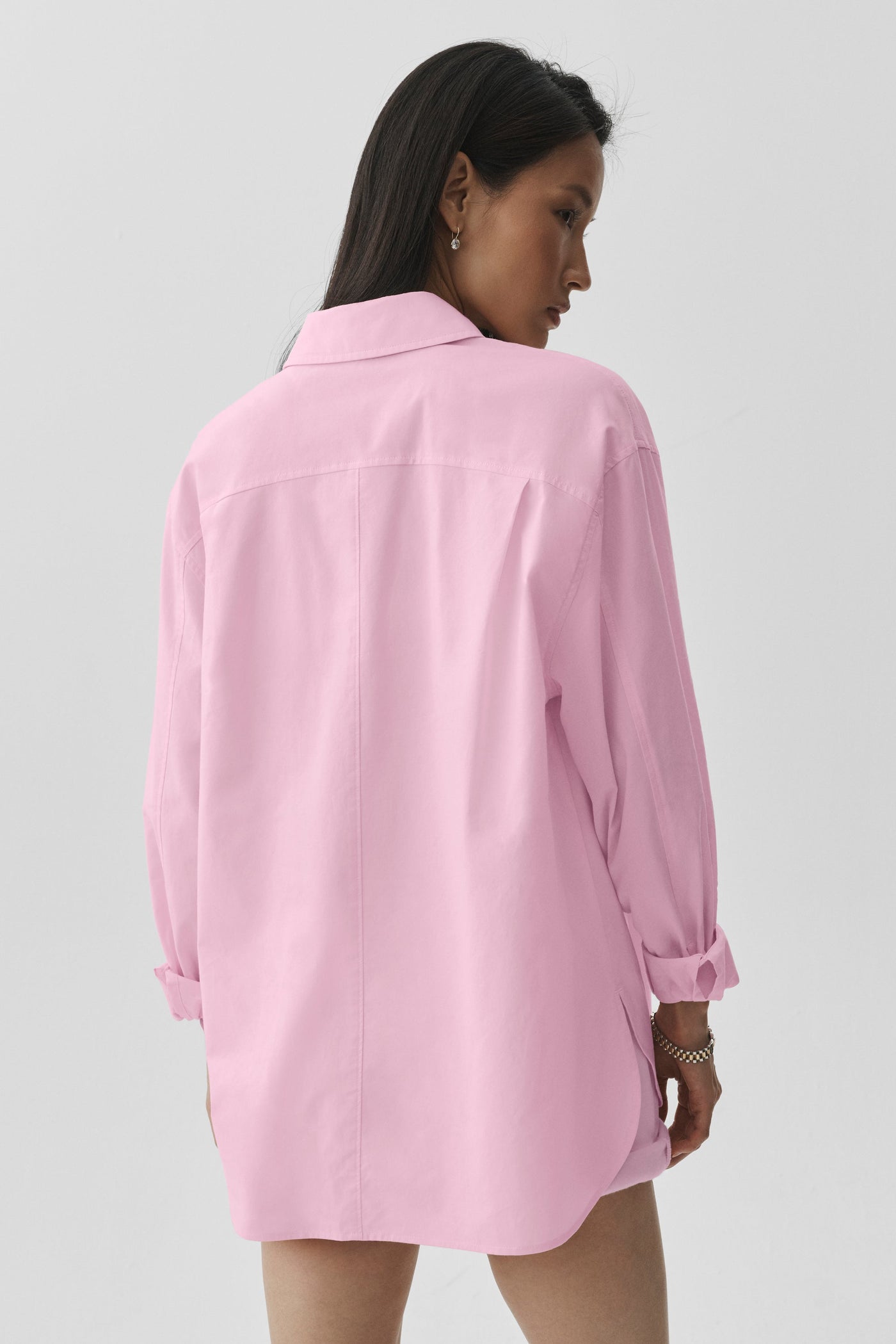 Manches longues boutonnées en coton Real Deal - Guimauve rose