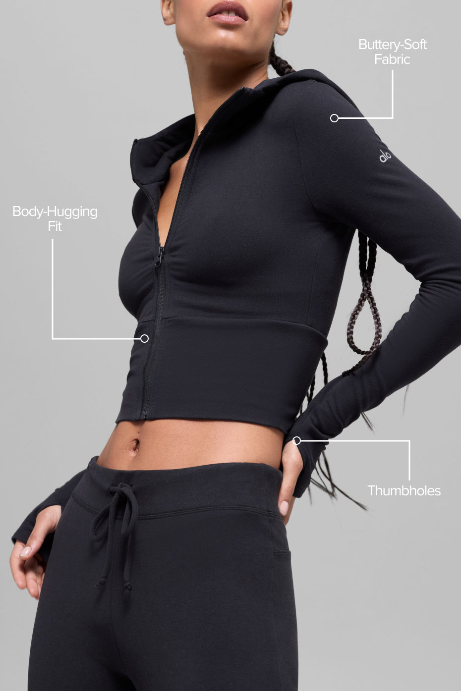 Sweat À Capuche Zippé Sway - Noir
