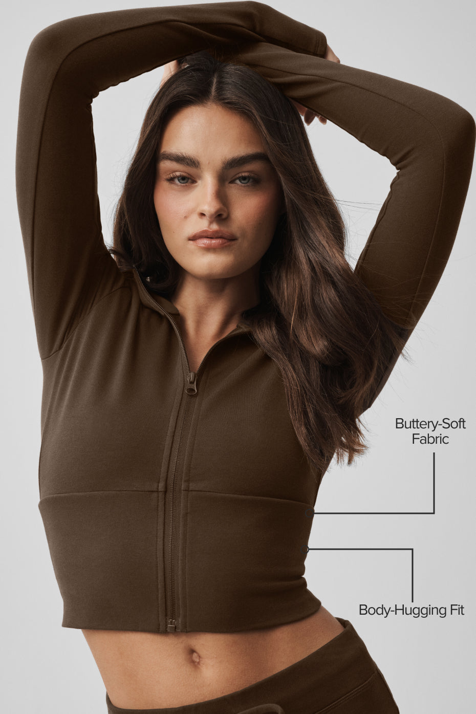 Sweat À Capuche Zippé Sway - Espresso