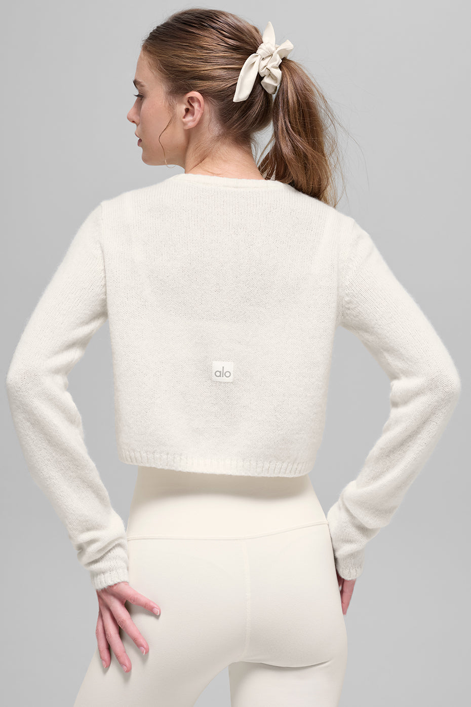 Cardigan Court En Laine Et Cachemire New Class - Ivory