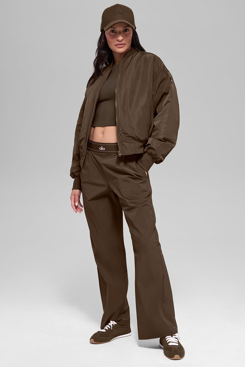 Veste Bomber Fausse Fourrure Urbanite - Espresso/Ivory