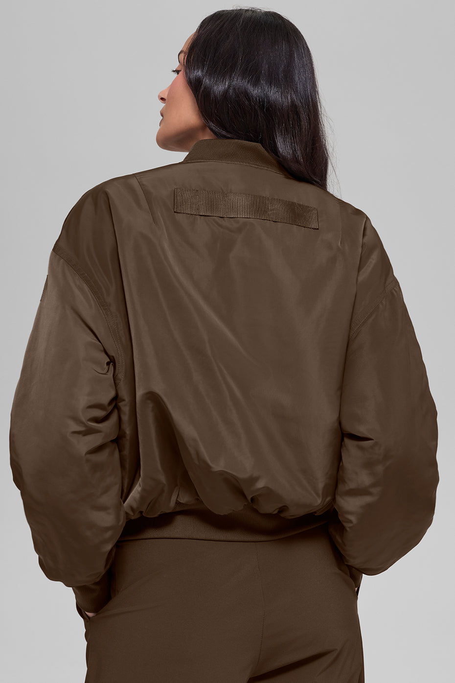 Veste Bomber Fausse Fourrure Urbanite - Espresso/Ivory