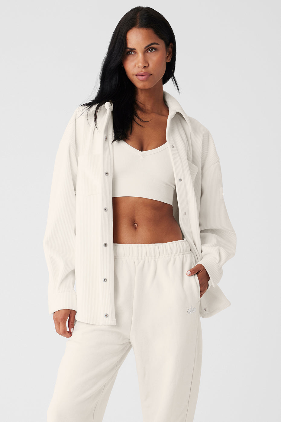 Veste-Chemise Velours Côtelé Mountain Side - Ivory