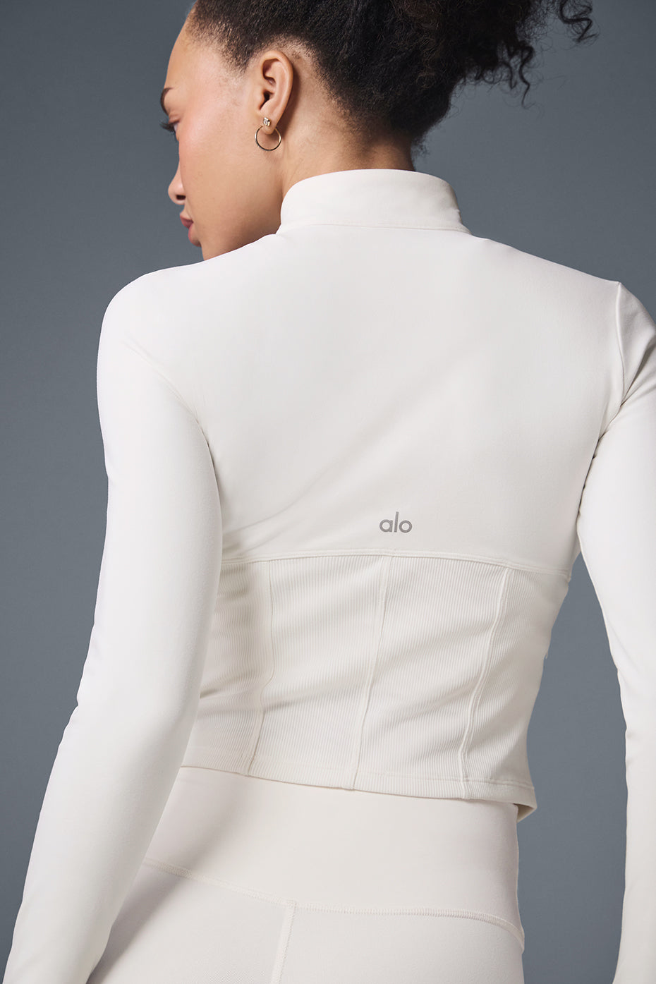 Veste Corset Zippée Airbrush - Ivory
