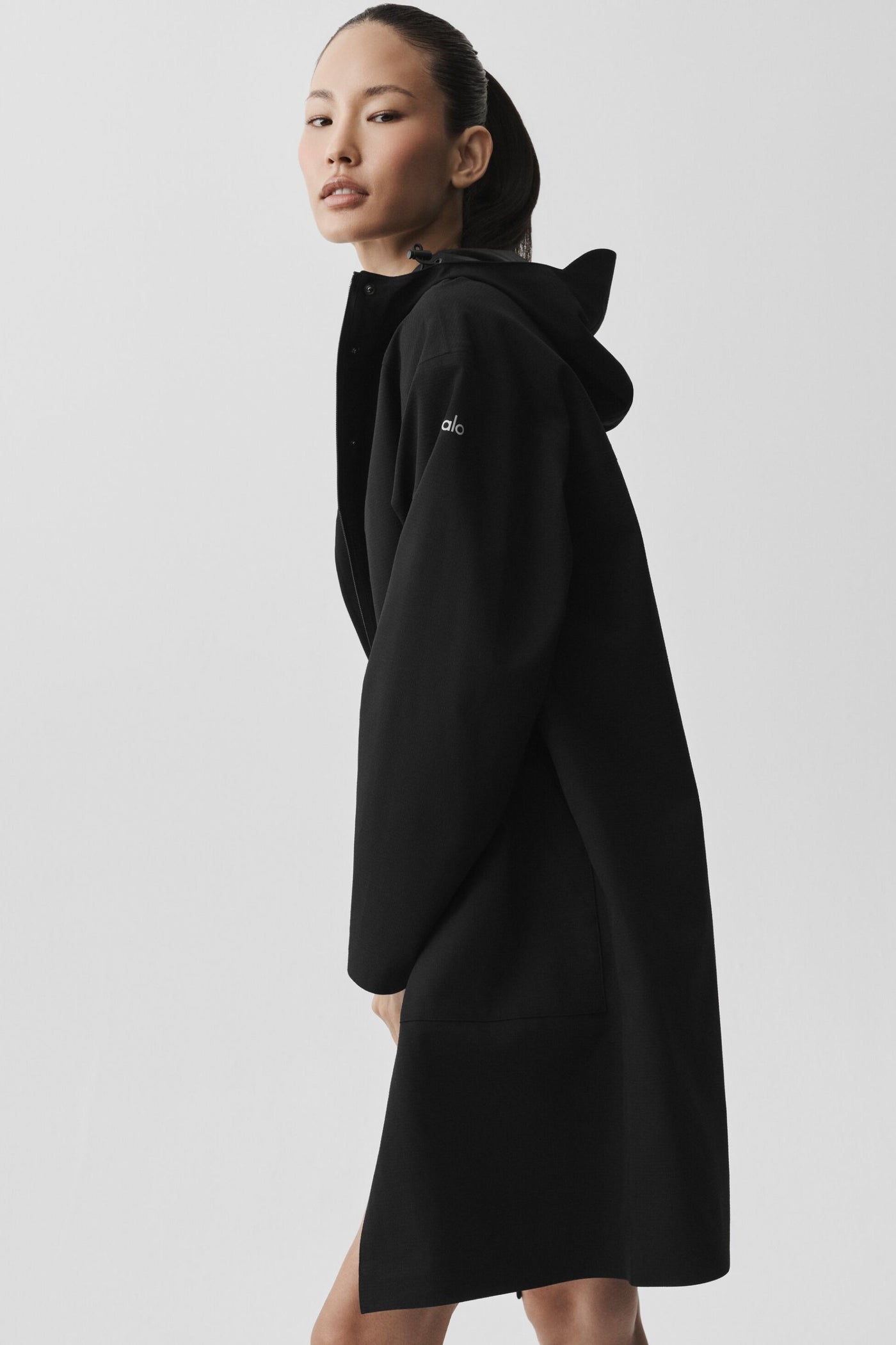 Manteau Long Rain or Shine - Noir