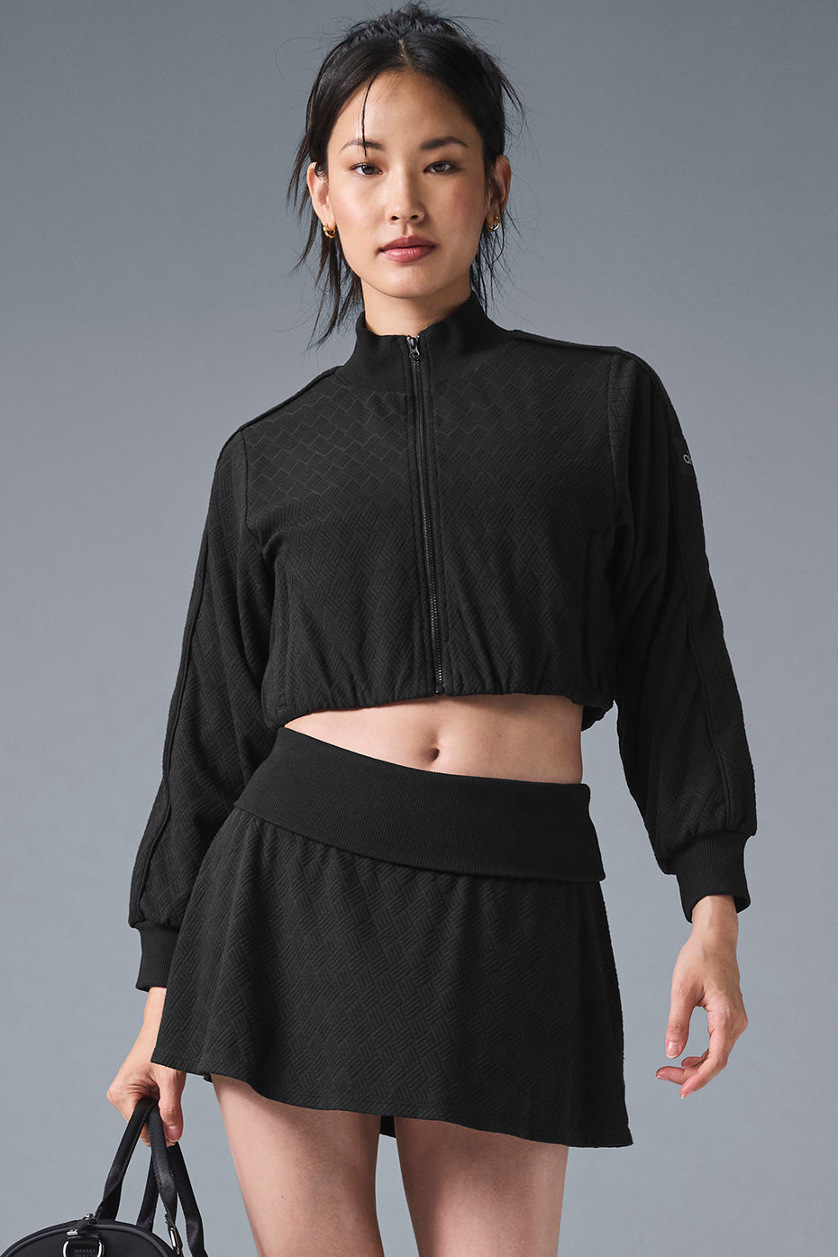Veste Courte Zippée Doubles Only - Noir