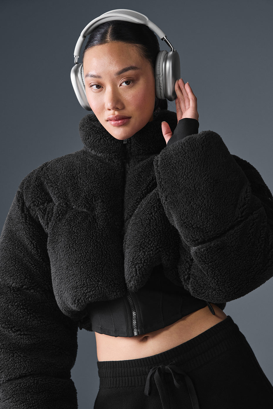 Doudoune Corset Sherpa Main Act - Noir