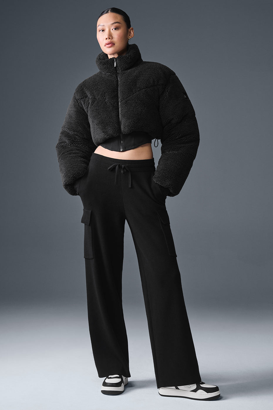 Doudoune Corset Sherpa Main Act - Noir