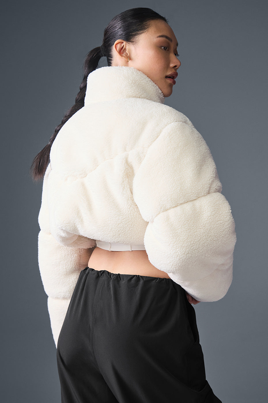 Doudoune Corset Sherpa Main Act - Ivory