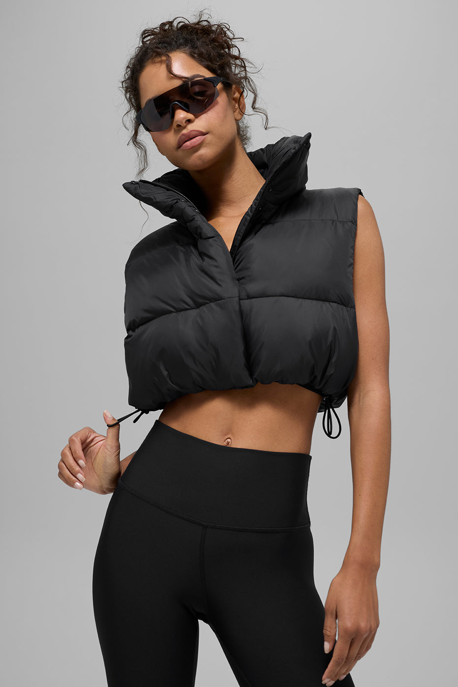 Gilet Doudoune Court Gold Rush - Noir