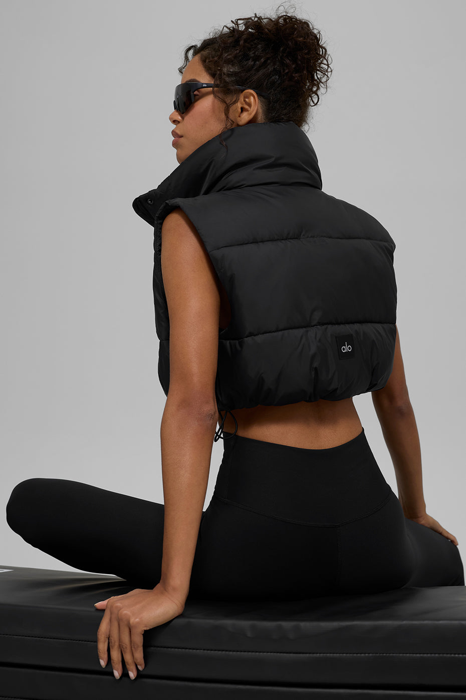 Gilet Doudoune Court Gold Rush - Noir