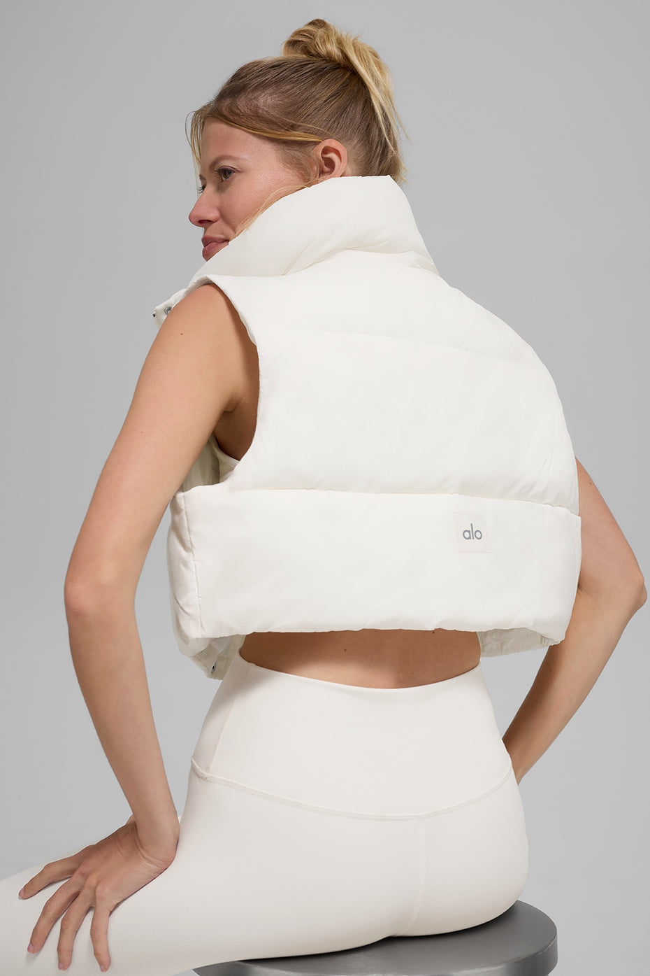 Gilet Doudoune Court Gold Rush - Ivory