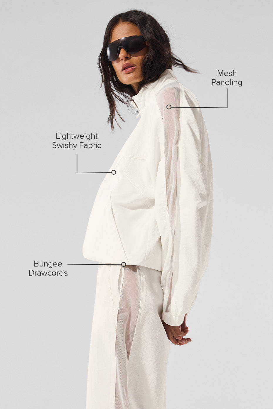 Veste De Survêtement Zippée Origin - Ivory