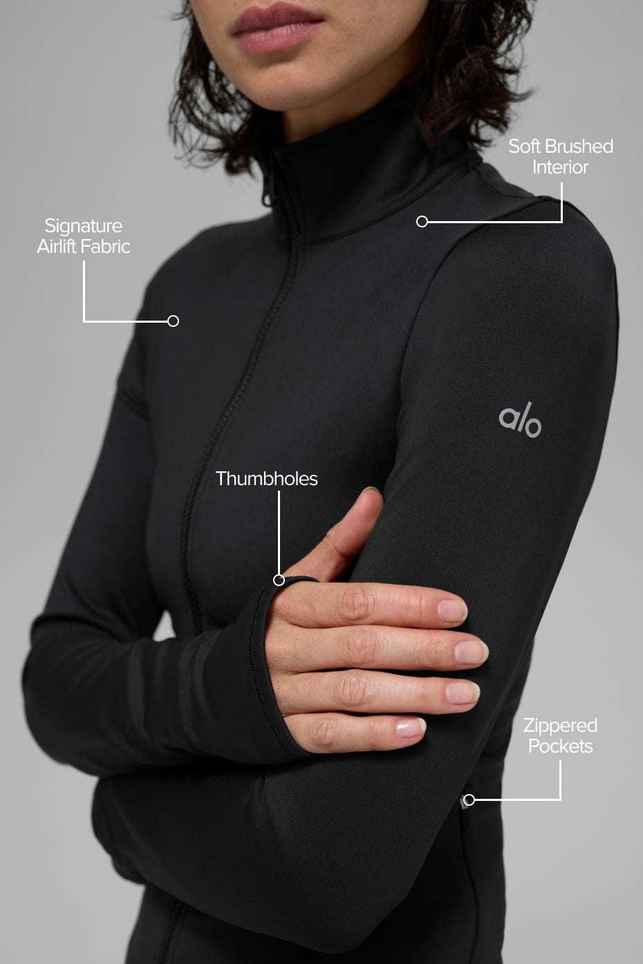 Veste Zippée Airlift Winter Warm Radiant - Noir