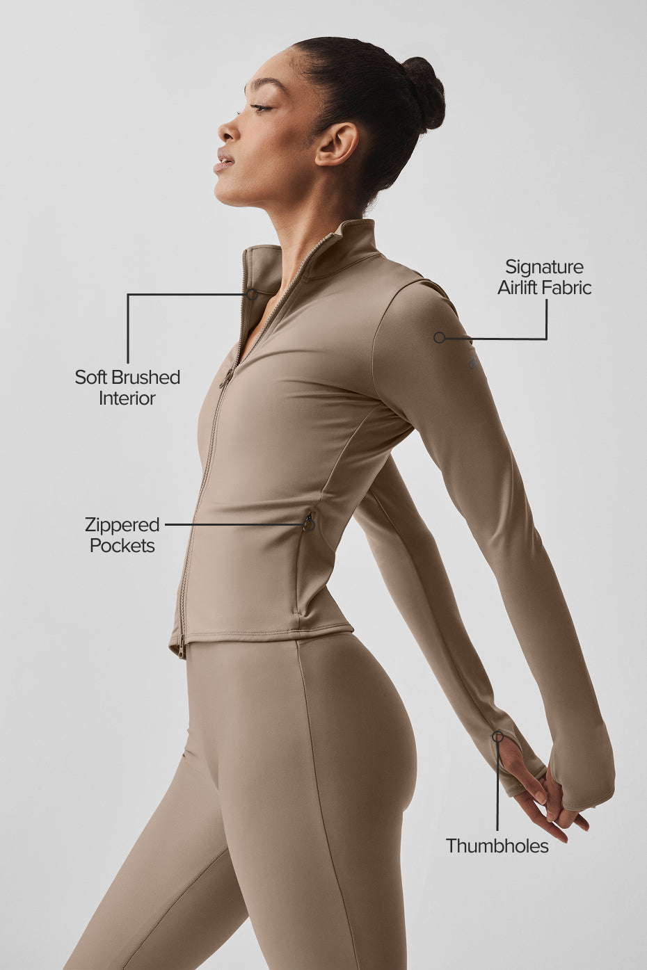 Veste Zippée Airlift Winter Warm Radiant - Gravel