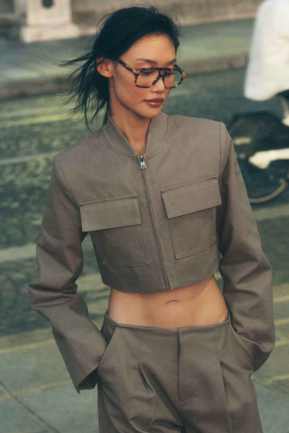 Veste Courte Main Character - Light Cocoa