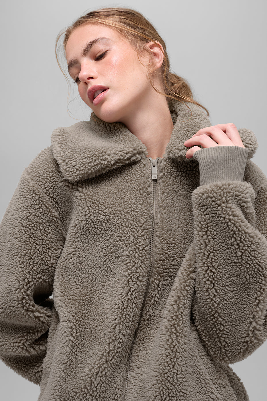 Veste Sherpa Downtown - Light Cocoa