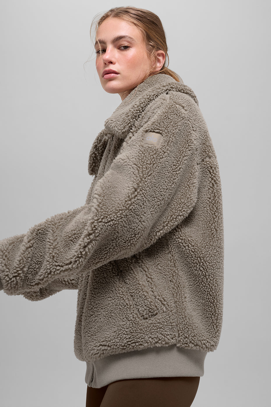 Veste Sherpa Downtown - Light Cocoa